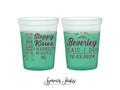 Wedding Color-Changing Mood Stadium Cups #215 - 16oz - Custom Pet Illustration - Party Cup, Wedding Favor, Christmas Wedding, Christmas Cups