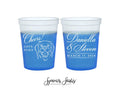 Wedding Color-Changing Mood Stadium Cups #232 - 16oz - Custom Pet Illustration - Party Cup, Wedding Favor, Color Change Cups, Mood Cups