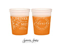 Wedding Color-Changing Mood Stadium Cups #235 - 16oz - Custom Pet Illustration - Party Cup, Wedding Favor, Color Change Cups, Mood Cups