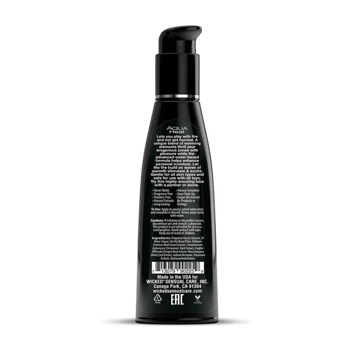 Aqua Heat Warming Water - Based Lubricant