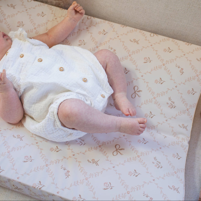 Wilby & Wonder - Wedge Baby Changing Mat - Sweet Pea