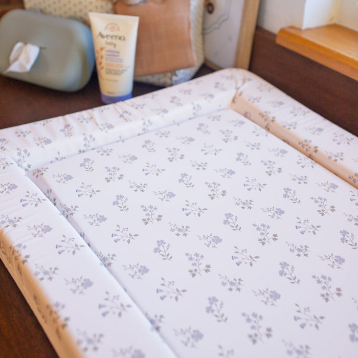 Wilby & Wonder – Baby Changing Mat - Blue Meadow