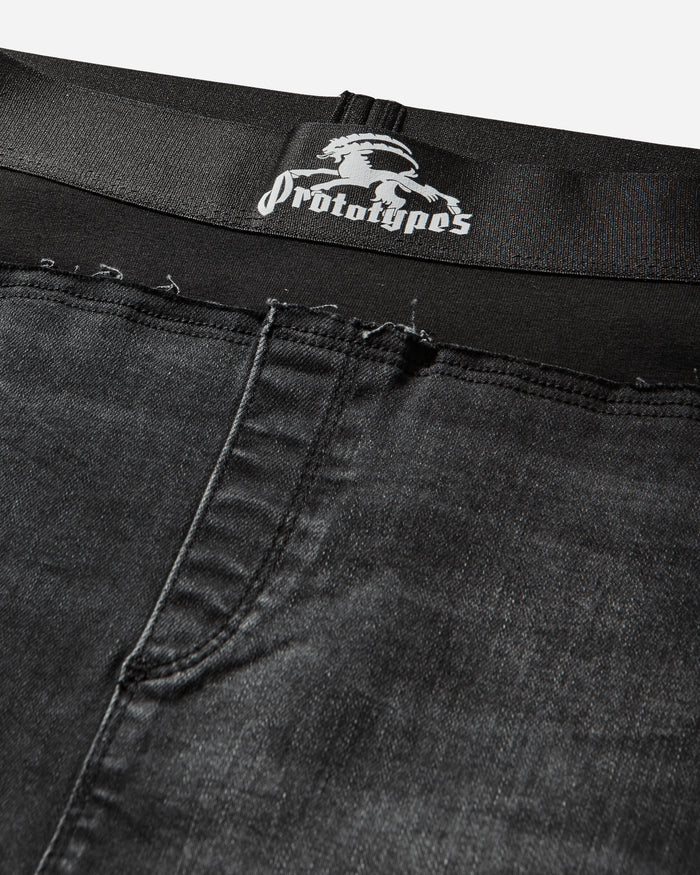 Prototypes Wmns Denim Pencil Skirt Black Skirts Denim Skirts PT09DE12WWBK BLACK
