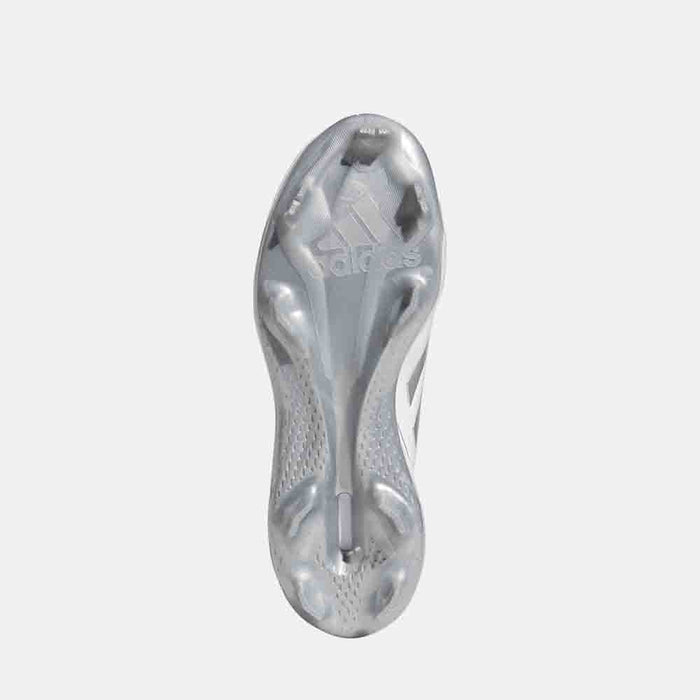 Bottom view of the Adidas Women's Purehustle 2 TPU Softball Cleats.