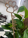 Wooden Bulldog Flower Spirit Picks