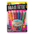 YAY! Ink-A-Do Tattoo Pens by YAY! includes six colorful shimmery pens and three stencil sheets for fun temporary body art. The bright packaging shows the pens clearly. Ideal for kids ages 6 and up.