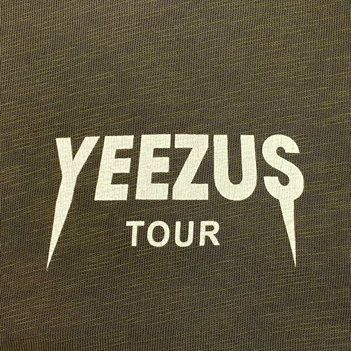 Yeezus Tour 2013 Black Friday Cut Off Tee In Olive By Virgil Abloh