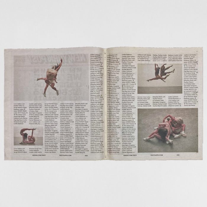 Yeezy 2018 New York Post 'We Got Love' Newspaper