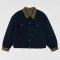 Yeezy Season 6 Flannel Lined Corduroy Denim Sample Jacket In Black