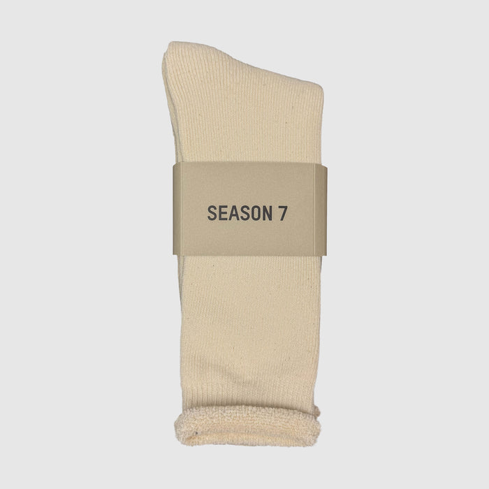 Yeezy Season 7 Bouclette Socks (3-Pack) In Tone One