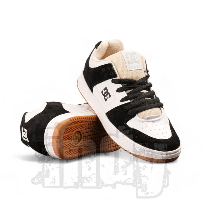 Zapatillas Dc Manteca Ss Mujer Negro Blanco Marron - Indy