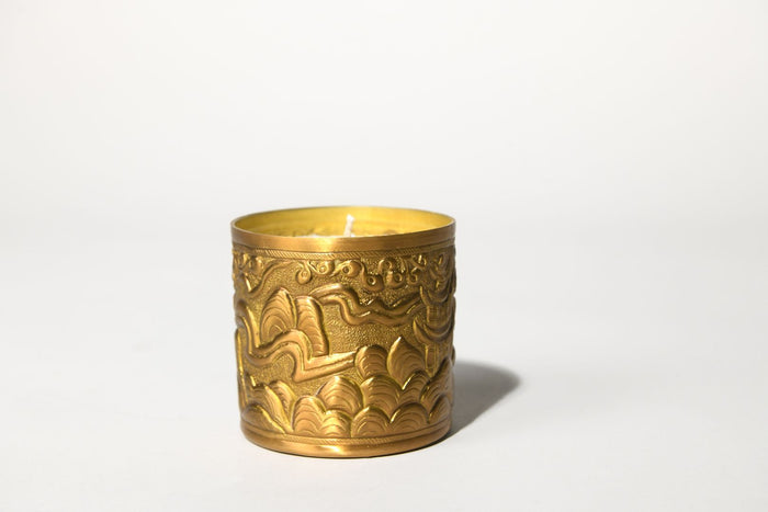 Zen Brushed Brass Scented Candle